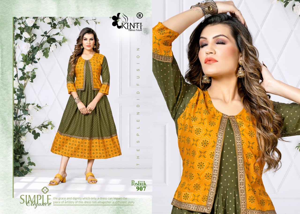 Kinti Poshak 9 Exclusive Wear Wholesale Anarkali Kurti Collection